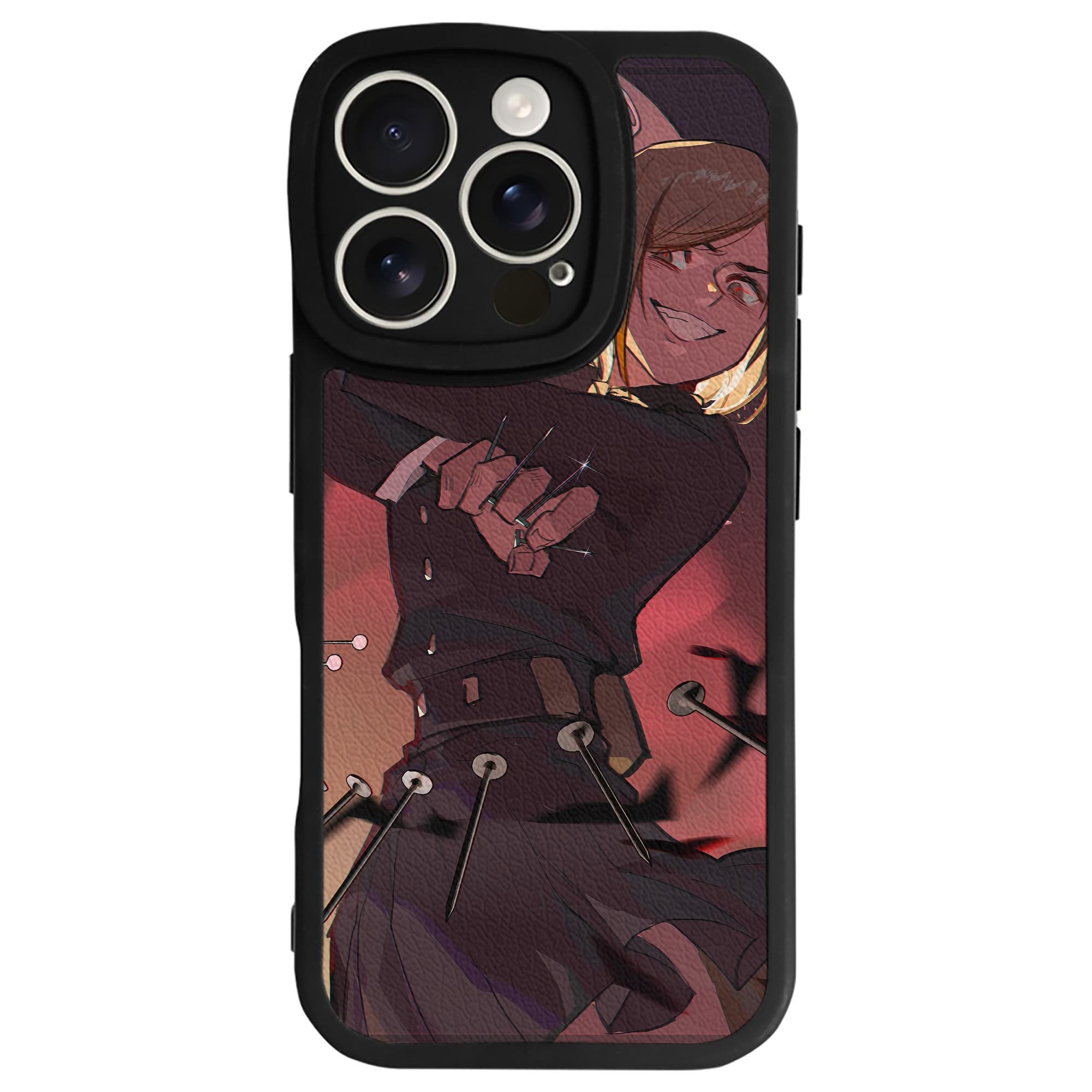 （画像用） 呪術廻戦 Jujutsu Kaisen 【iPhone 16シリーズ対応】シリコンスマホケース（レザー調） 材質：シリコン